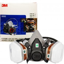 3M 6200 YARIM YÜZ MASKE + 6051 FİLTRE + 5935 PED FİLTRE + K501 KAPAK 
