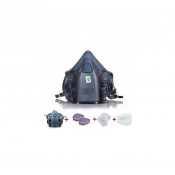 3M 7502 YARIM YÜZ MASKE + 6051 FİLTRE + 5935 PED FİLTRE + K501 KAPAK 