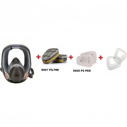 3M 6800 TAM  YÜZ MASKE + 6051 FİLTRE + 5935 PED FİLTRE + K501 KAPAK 