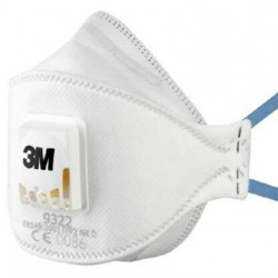 3M™ Aura™ 9332 FFP3 Ventilli Toz Maskesi, Yatay Katlanır Serisi Koruyucu Maskeler