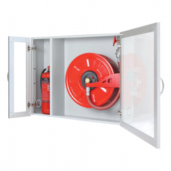 1” Kauçuk Hortumlu Tek Kabinli Fireoc Deluxe (OFC 8S Serisi) Yangın Dolabı, Hortumlu Yangın Dolabı